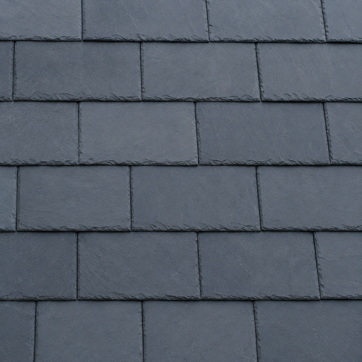 Close-up of natural Spanish slate roof tiles